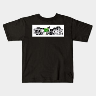 The Neighborhood, in black and white. Kids T-Shirt